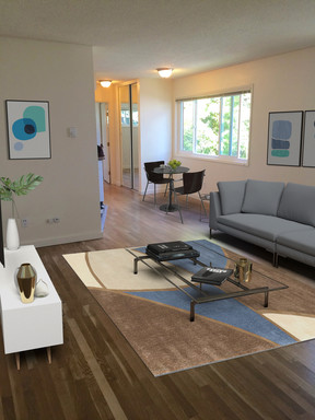 Upper corner 1bed, hardwoods, on site laundry and bike storage, all dogs welcome! – photo 1
