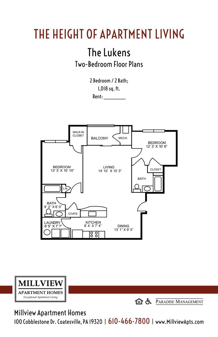 Coatesville Apartment: 100 Cobblestone Drive