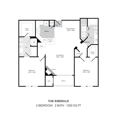 2 Bedroom Rental – 10090 Mill Run Circle #434, Owings Mills, MD 21117