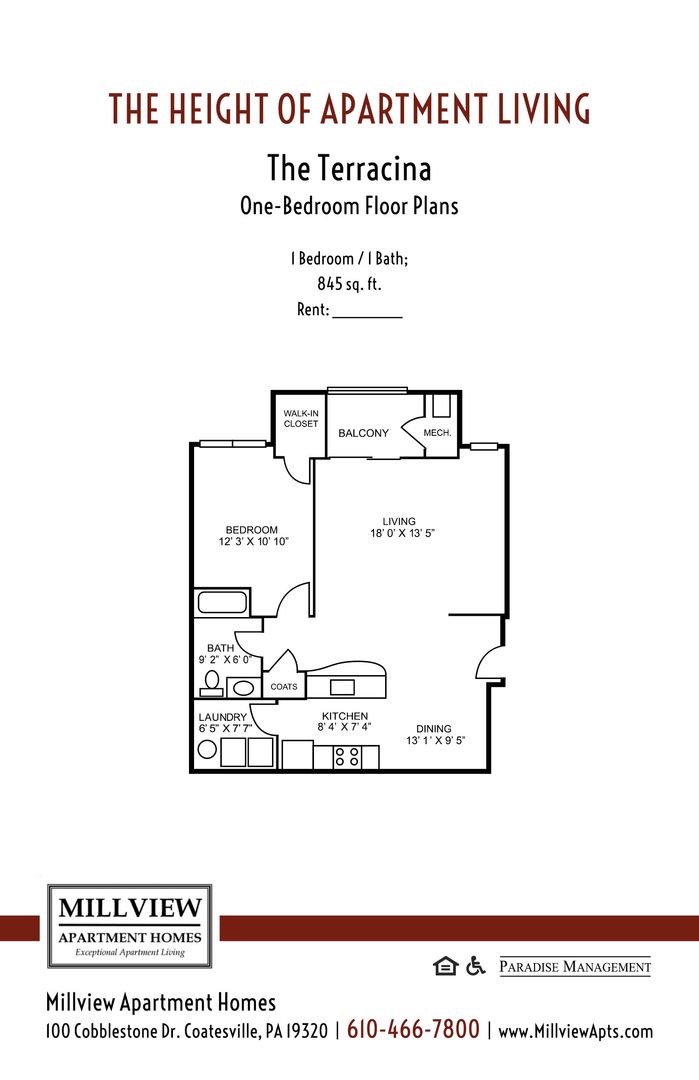Coatesville Apartment: 100 Cobblestone Drive