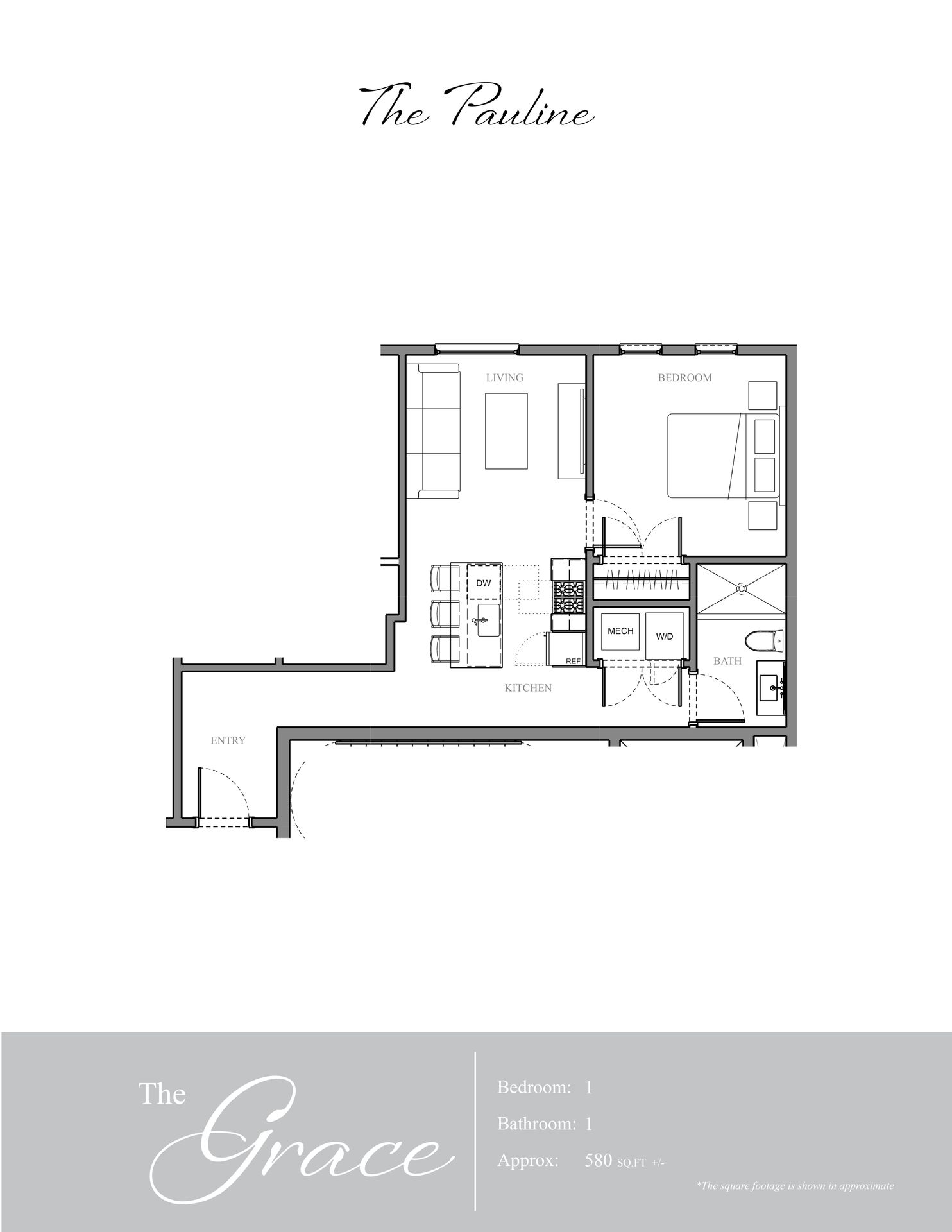 The Pauline - 1 Bd/1Ba with Entry Hall, Large Windows, and Tub! – photo 1