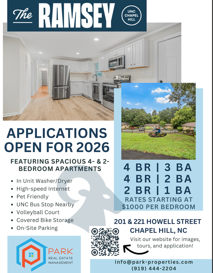 Chapel Hill Apartment: 221 Howell Street