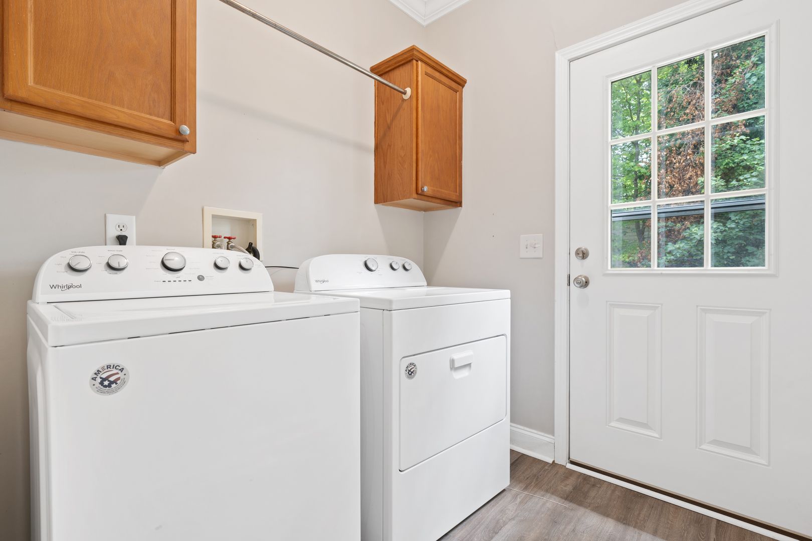 Laundry room at 116 Justice