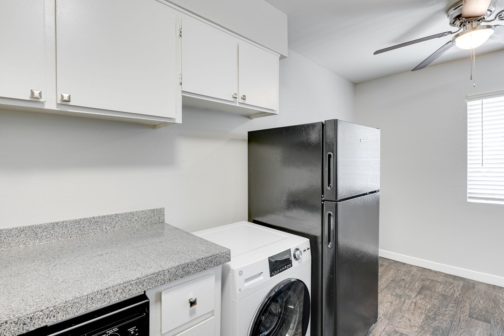 Laundry room at Red Rock Apartments
