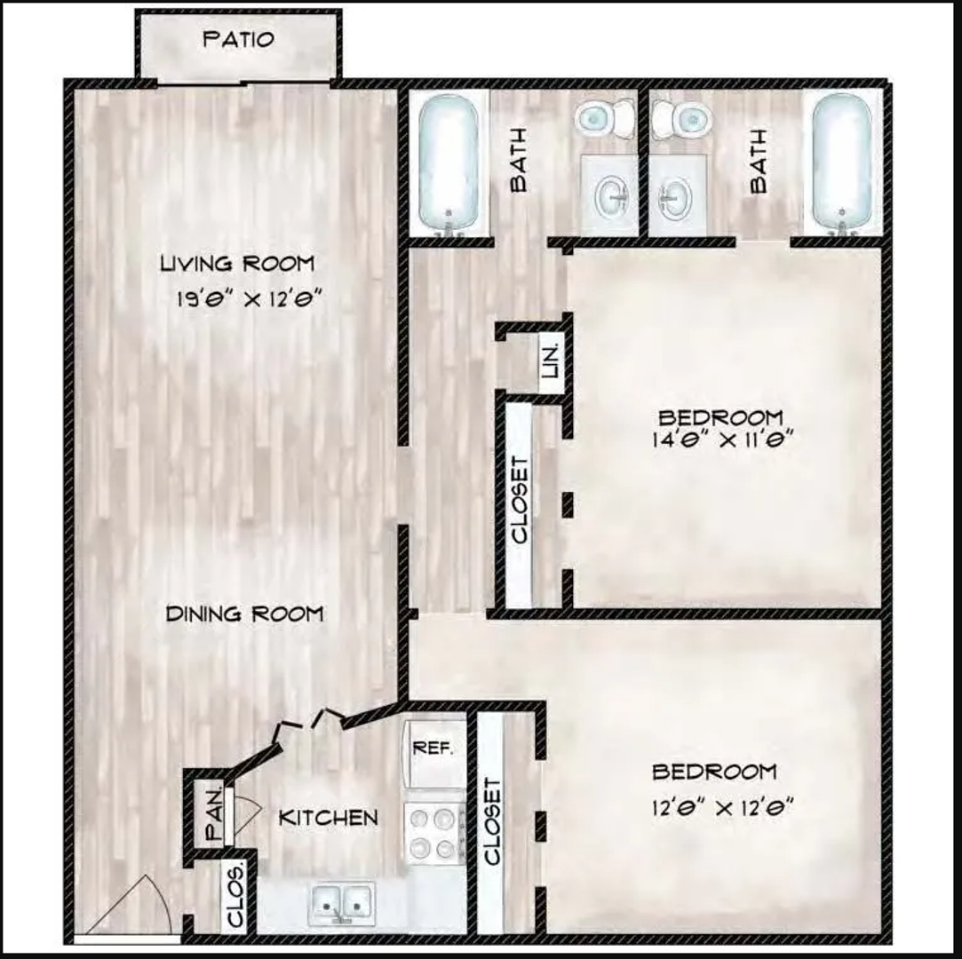 Tulsa Apartment: 5101 S. Madison