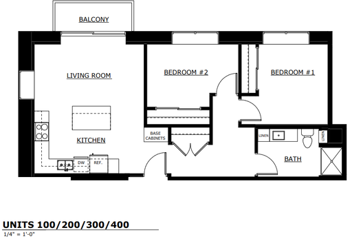 Industrial-Modern 2 Bed, 1 Bath Unit in Historic Building – photo 1