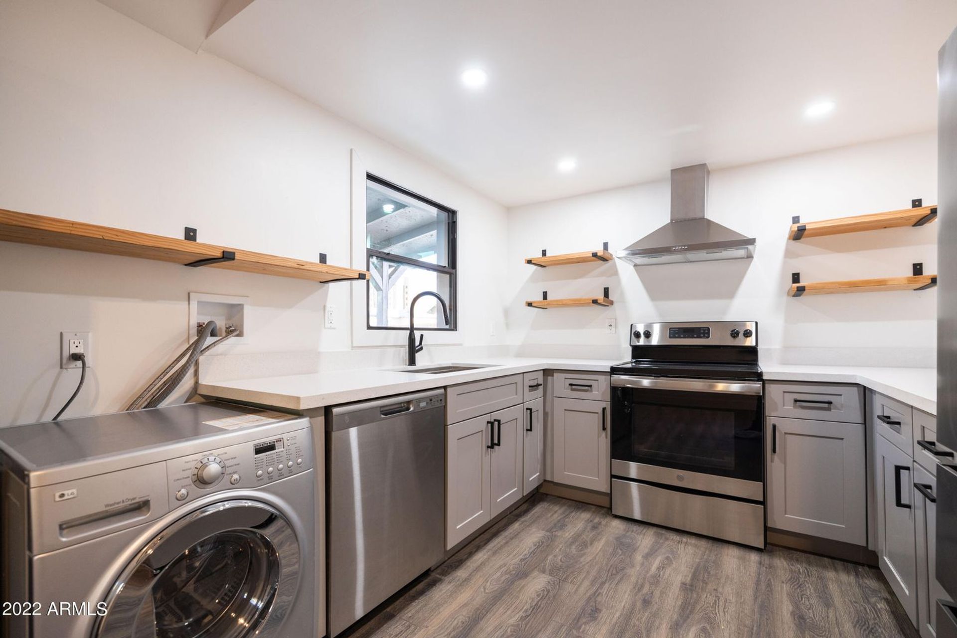 Apartment kitchen at 326 North 17th Drive.