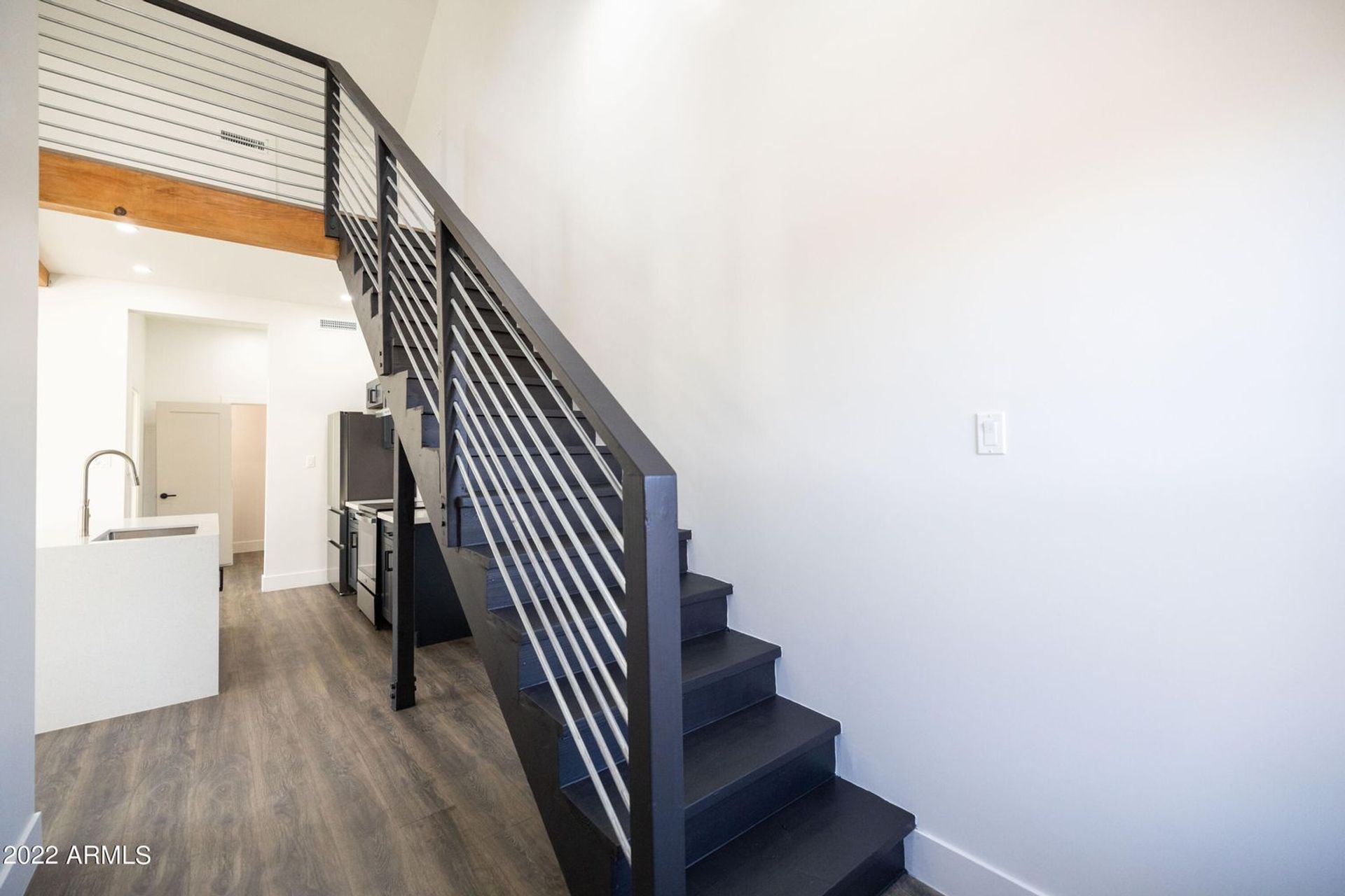 Interior stairs in the home shown at 326 North 17th Drive.