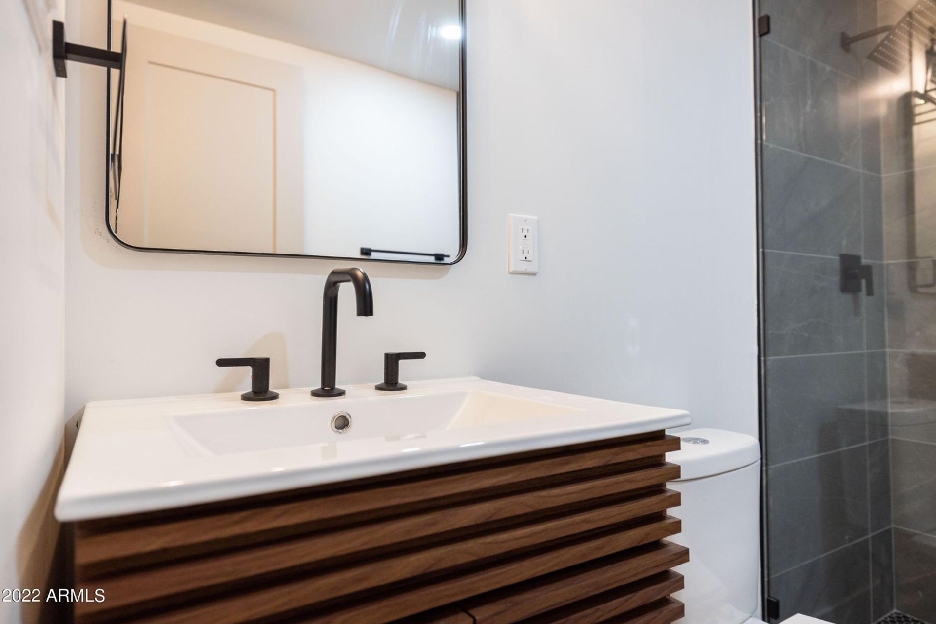 Apartment bathroom at 326 North 17th Drive.