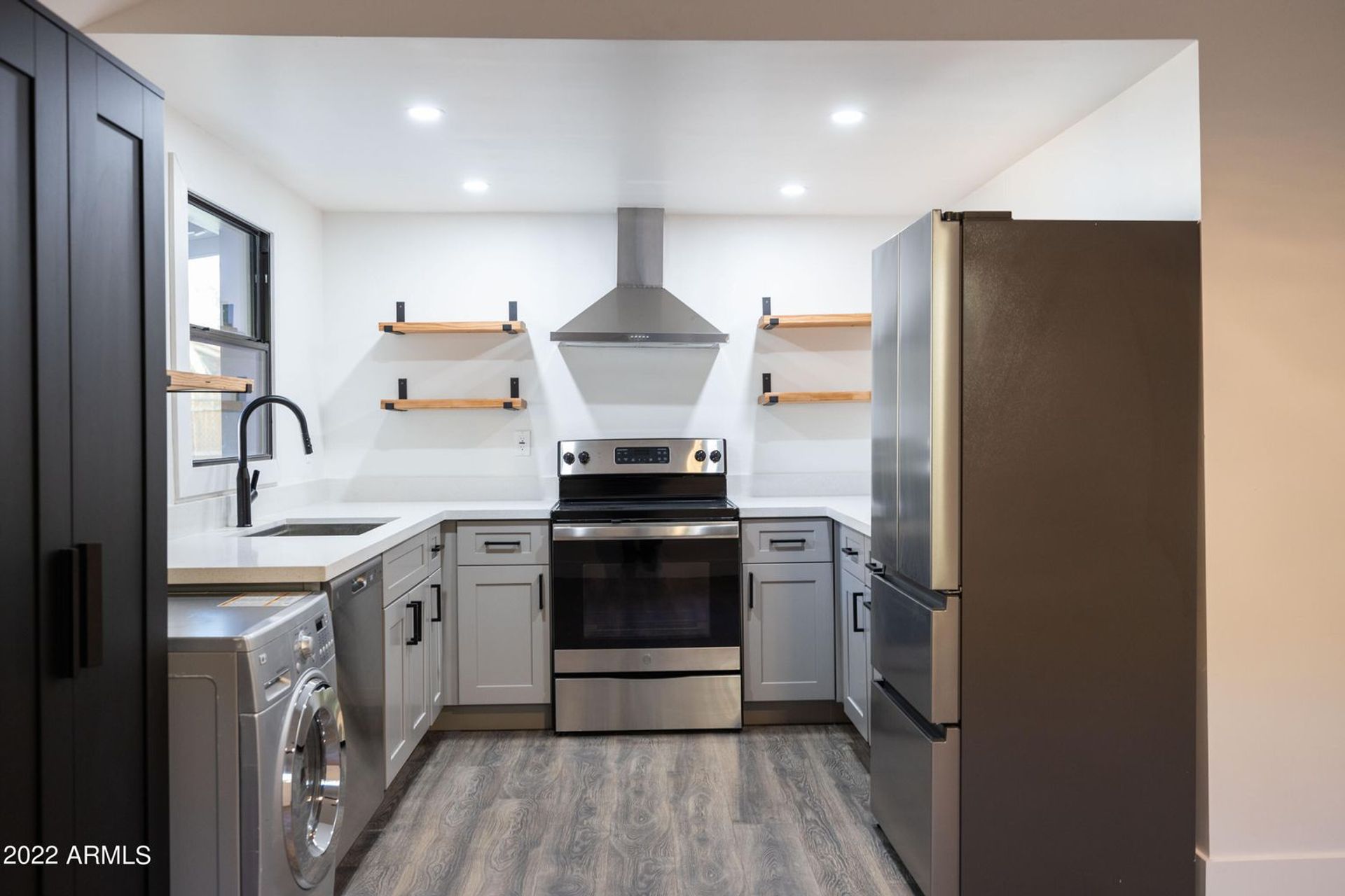 Apartment kitchen at 326 North 17th Drive.