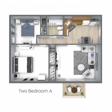 Apply here for future availability of a 2 BD | 1 BA Apartment! – photo 1