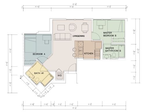 Master Suite - 2bed/2bath Unit – photo 1