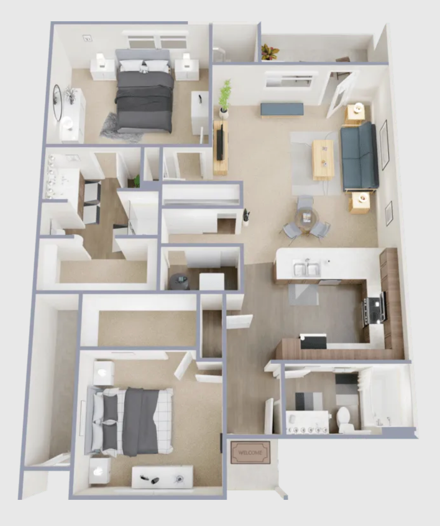 Fountain Apartment: 1019 Grinde Dr