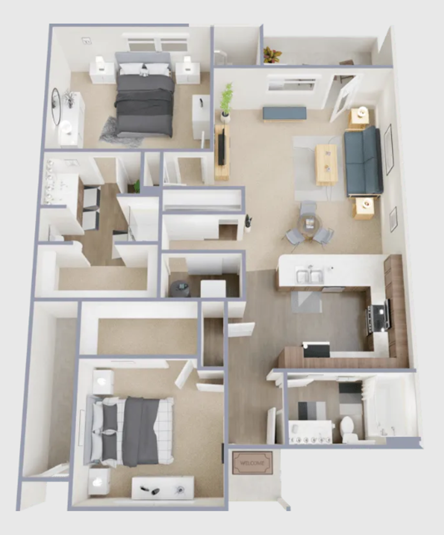 Fountain Apartment: 1019 Grinde Dr