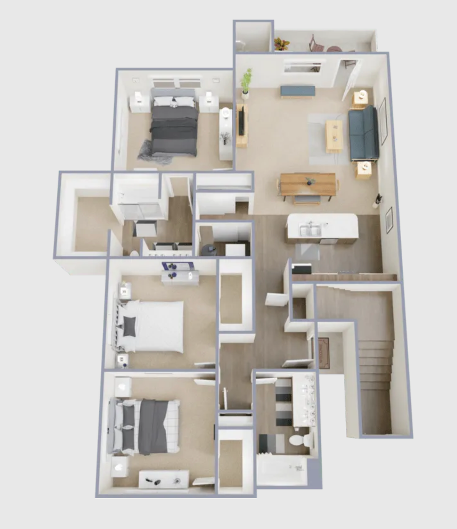 Fountain Apartment: 1019 Grinde Dr