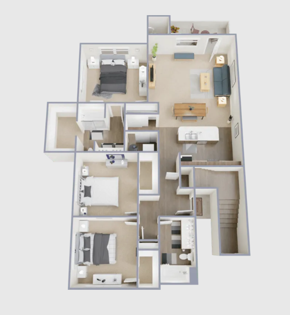 Fountain Apartment: 1019 Grinde Dr