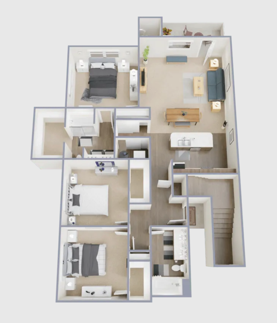 Fountain Apartment: 1019 Grinde Dr