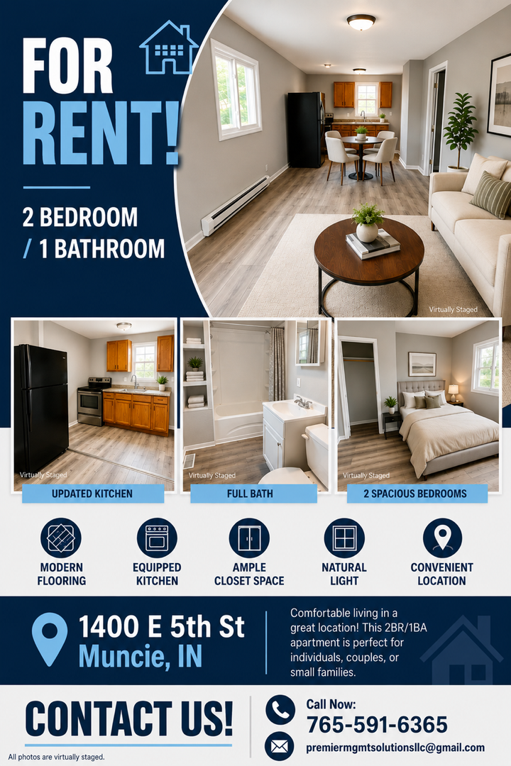 Muncie Apartment: 1400 E 5th Street