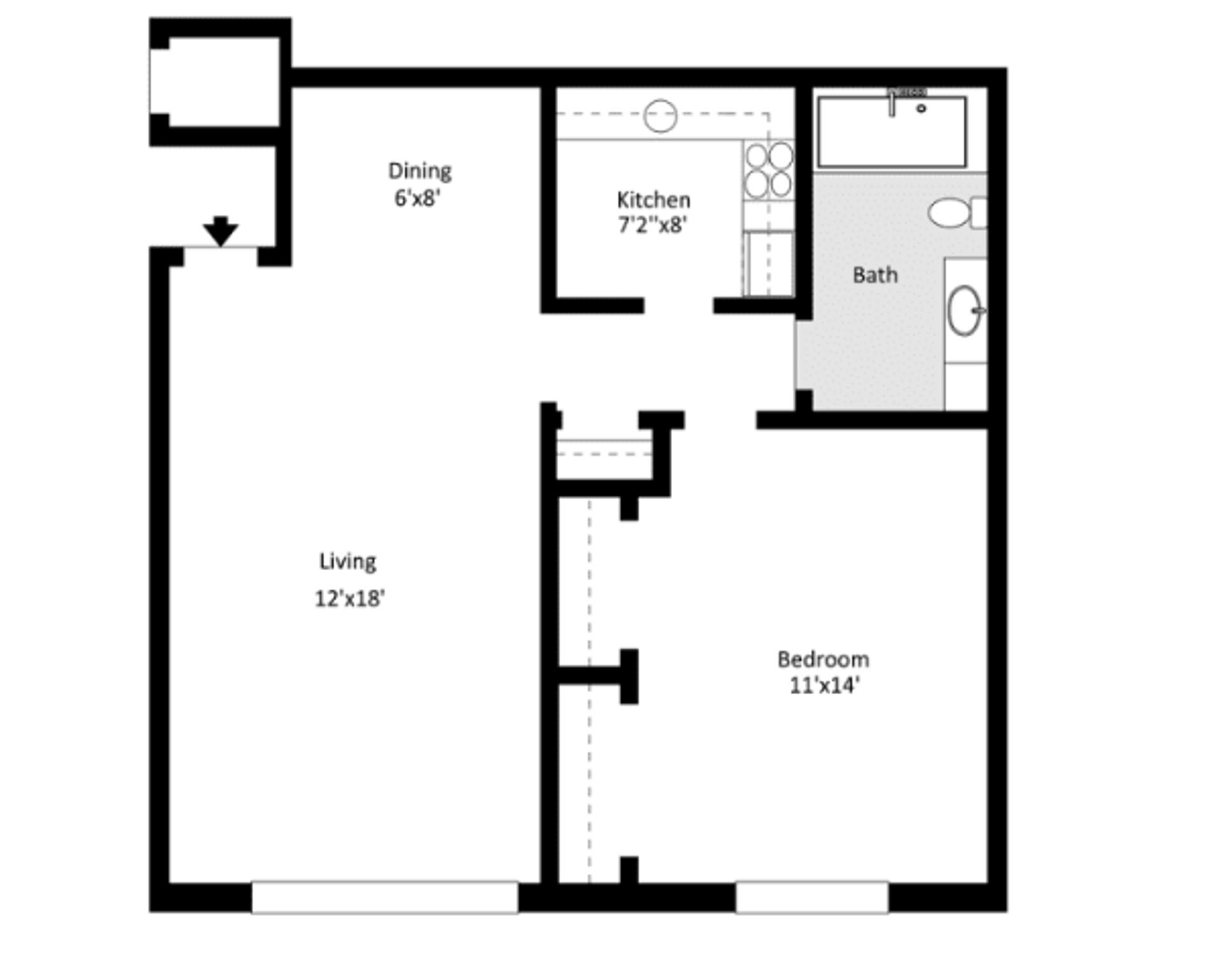 LaGrange Apartment: 906 Joliet Road