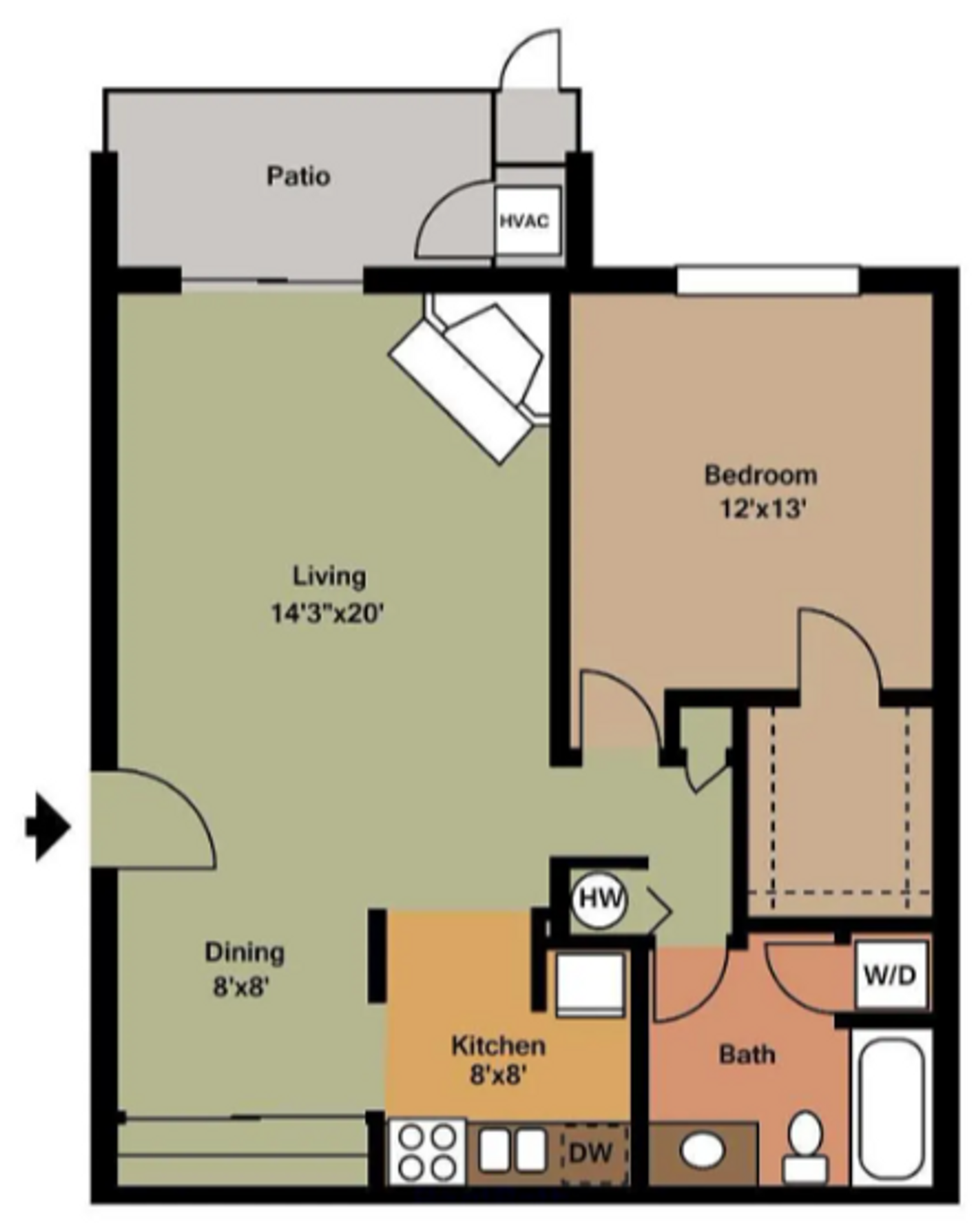 Wheaton Apartment: 2019 North Main Street