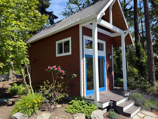 Tiny house on Samish Island