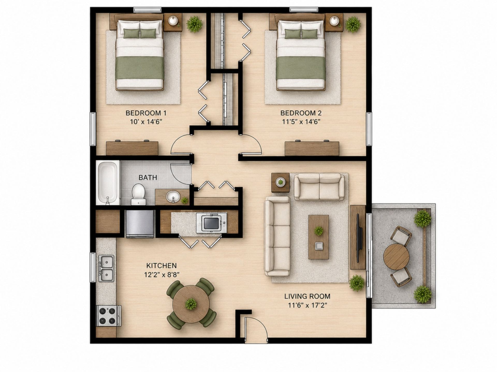 Oregon Apartment: 205-233 Walnut Street