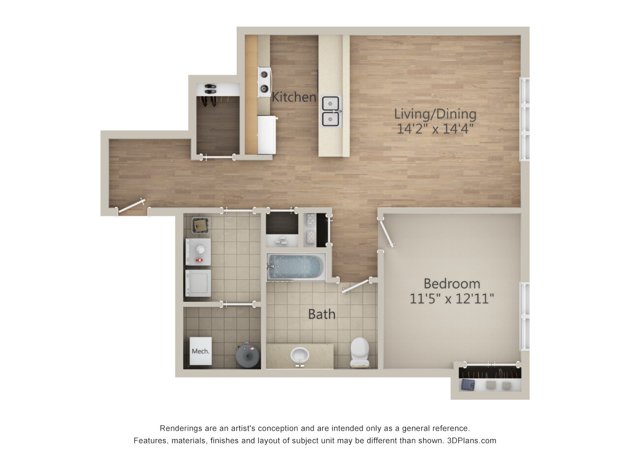 Rensselaer Apartment: 100 New Broadway