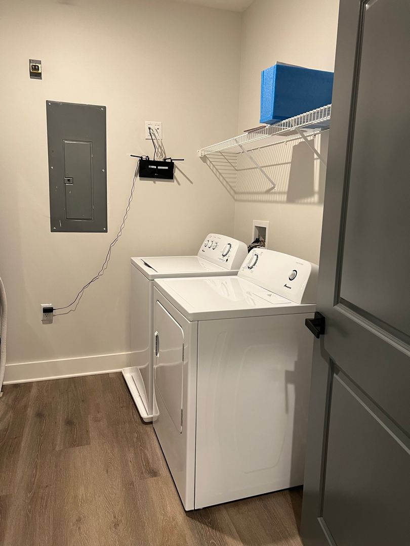 Laundry room at Residence at Wemple Road