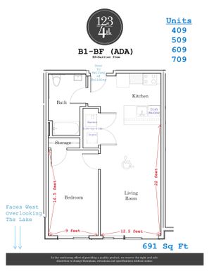 Fresh & Spacious: 1-Bedroom 1-Bath – photo 1