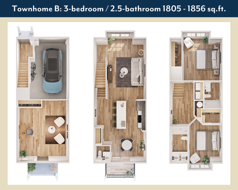 At The Vicara, You're Home! Luxury 3 Bedroom Town Homes Available Now! – photo 1