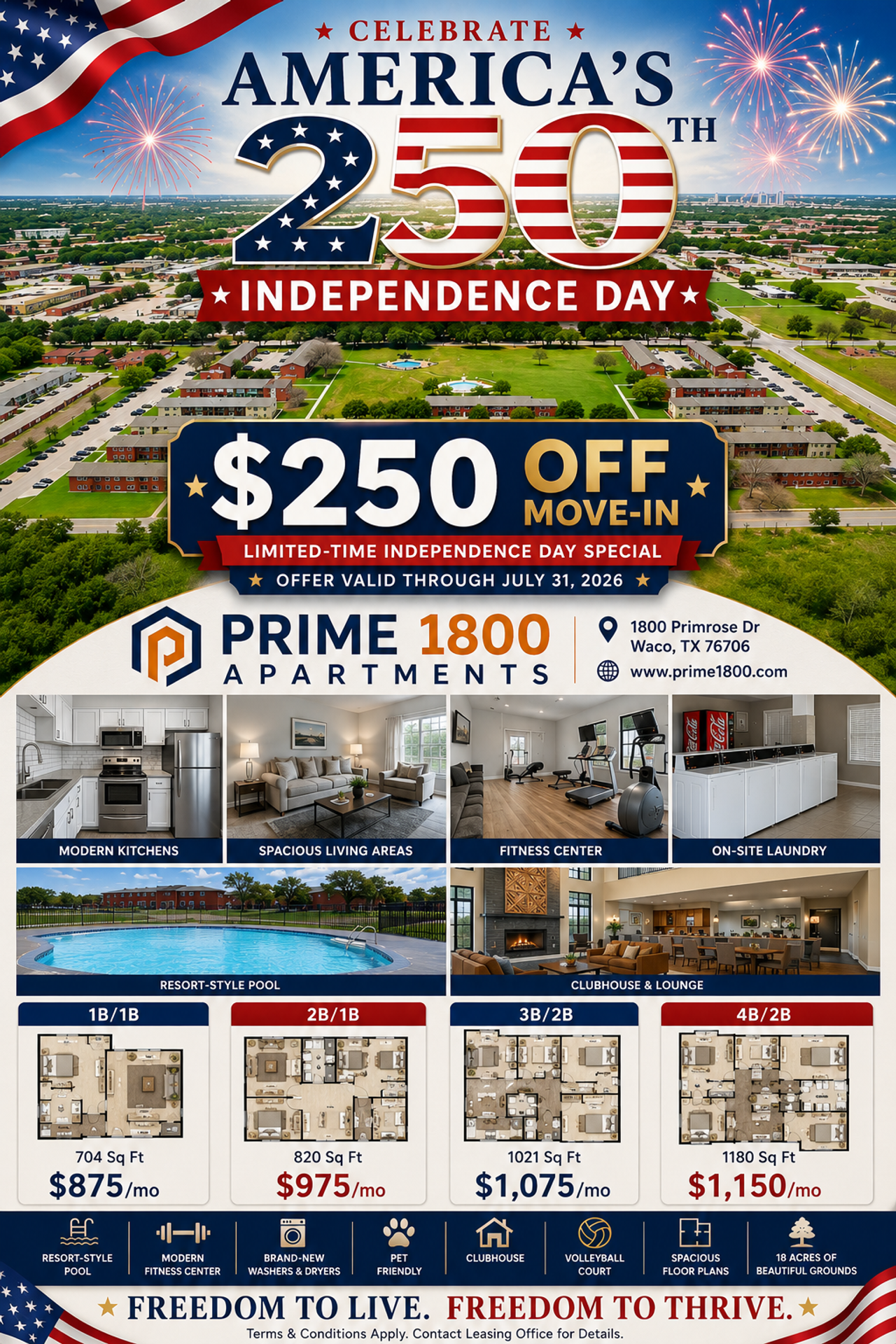 Waco Apartment: 1800 Primrose Dr