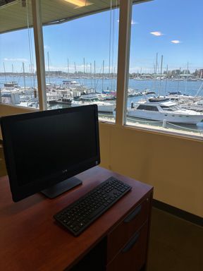 Beautiful office space over-looking the marina!