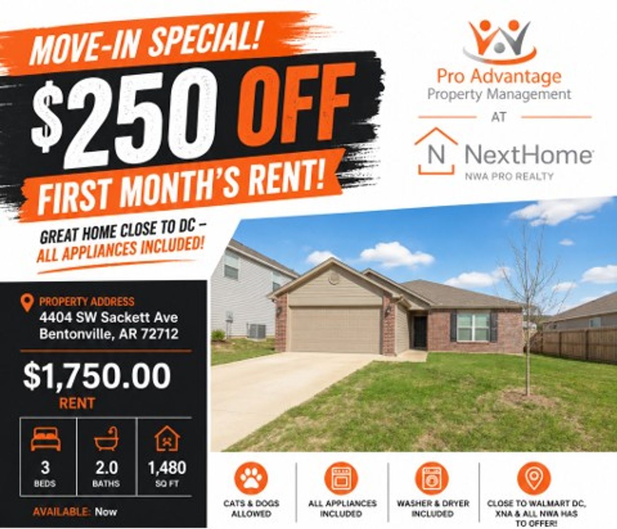 Bentonville House: 4404 SW Sackett Ave