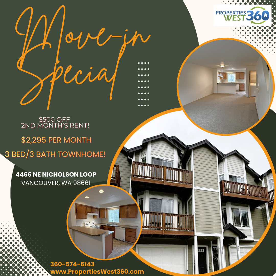 Vancouver Townhome: 4466 NE Nicholson Loop