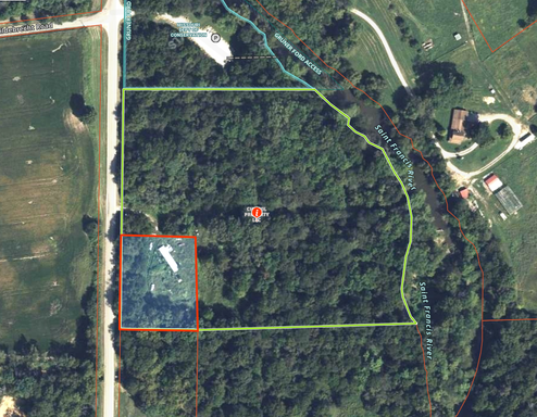 8.1 Wooded Acres On the St. Francois River!