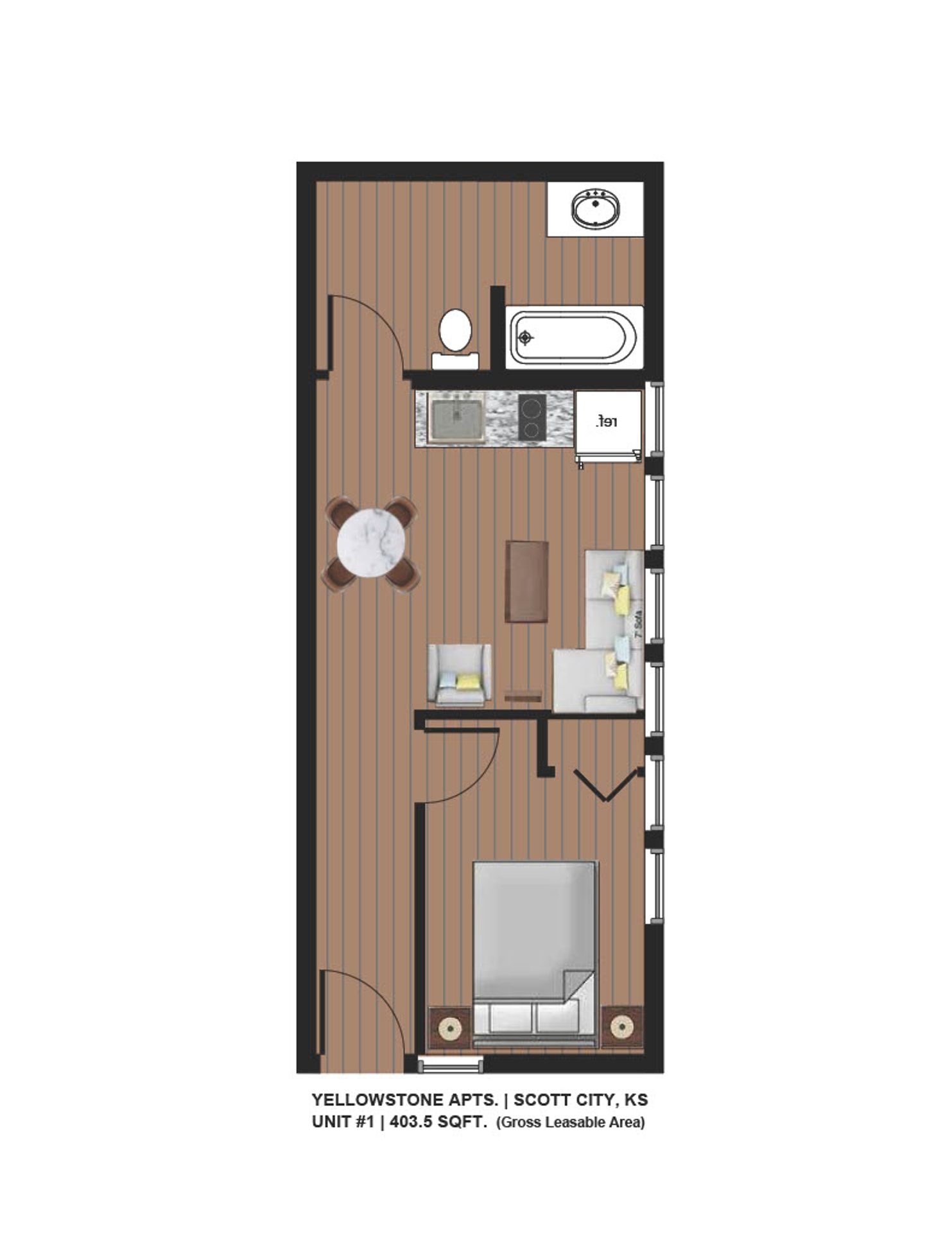 Scott City Apartment: 102 S Main