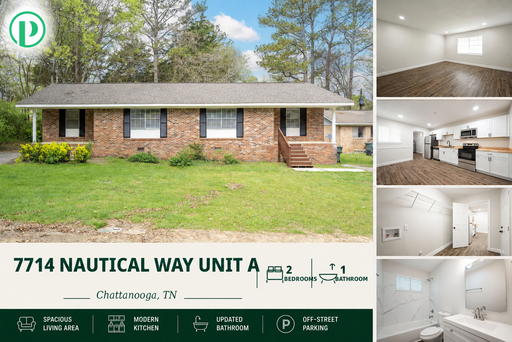 7714 Nautical Way "A" - Renovated 2 bed/1 bath rental unit in Chattanooga! $1,275/mo. – photo 1