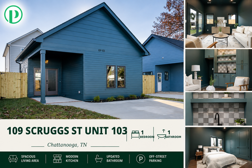109 Scruggs St. - #103 - Stunning 1 bed/1 bath rental home in downtown Chattanooga! $1,250/mo. – photo 1