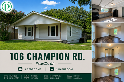 106 Champion Rd. - Charming 3 bed/1 bath rental home in North Georgia! $1,450/mo.