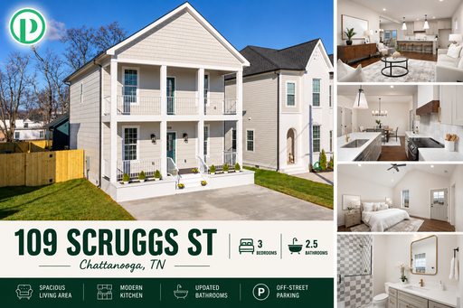 109 Scruggs St. - Gorgeous 3 bed/2.5 bath rental home in downtown Chattanooga! $2,325/mo. – photo 1