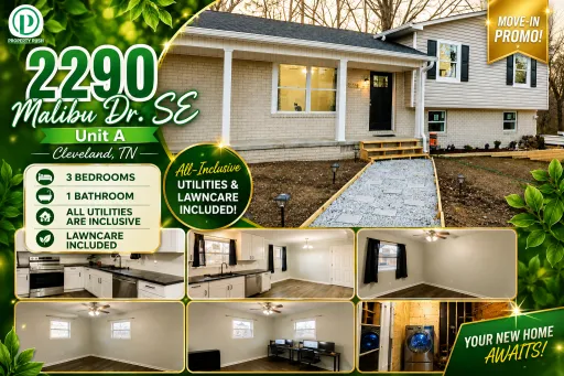 2290 Malibu Dr. SE "A" - Gorgeous 3 bed/1 bath rental in Cleveland, TN - $1,650/mo. *Utilities included! – photo 1