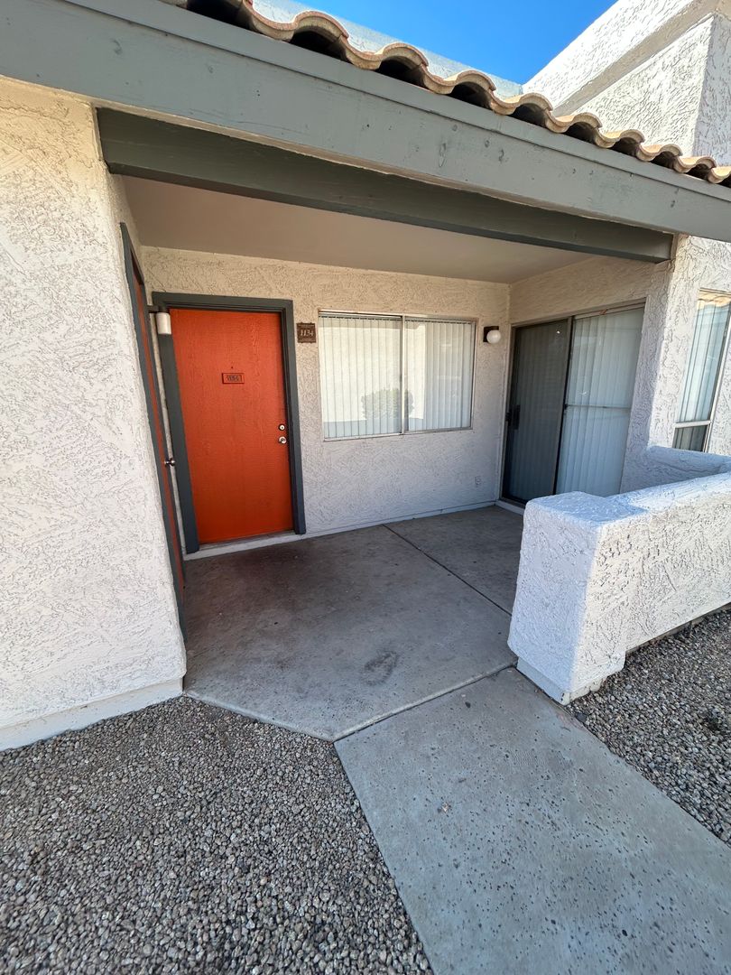 Apartment entry at San Marina Apartments.