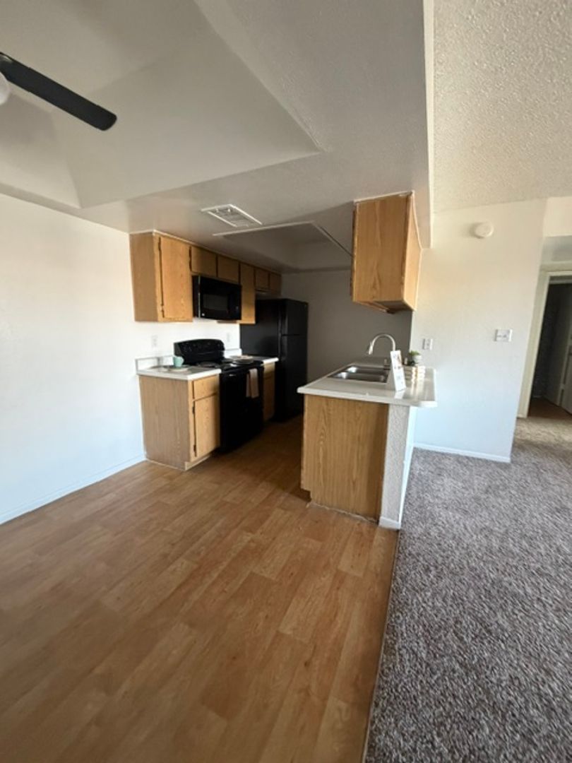 Apartment kitchen — representative home at San Marina Apartments.