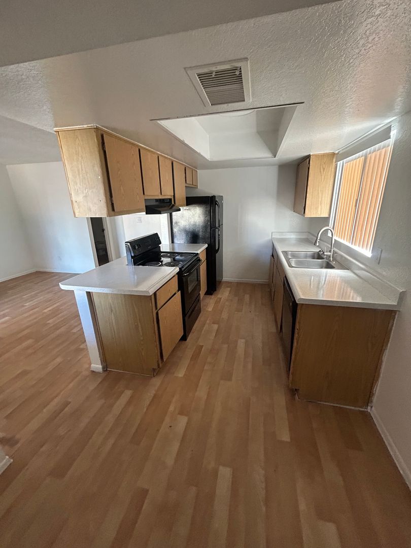 Apartment kitchen — representative home at San Marina Apartments.