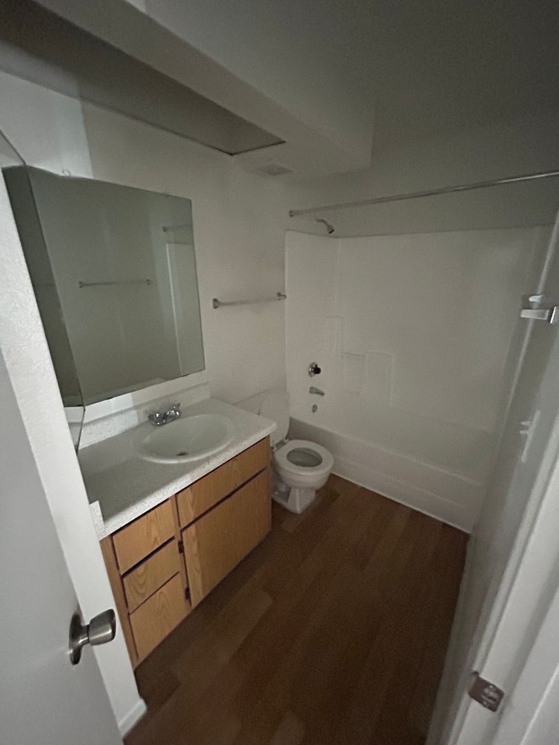 Apartment bathroom — representative home at San Marina Apartments.