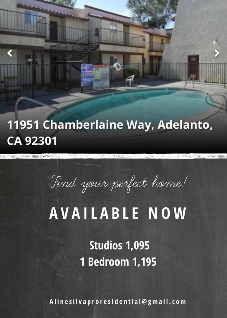 Adelanto Apartment: 11951 Chamberlaine Way