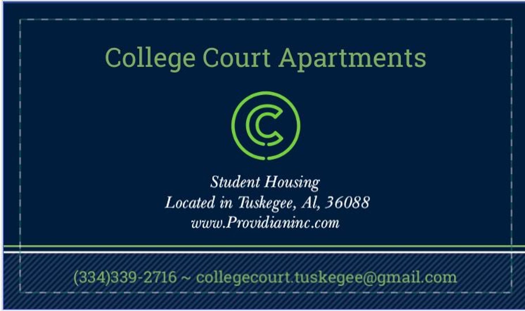 Tuskegee Apartment: 2601 Cole Street