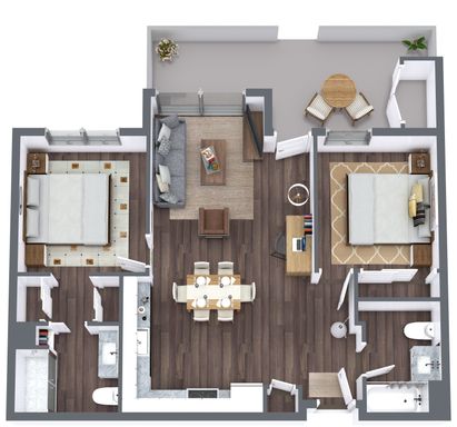Beautiful 2-Bed 2-Bath