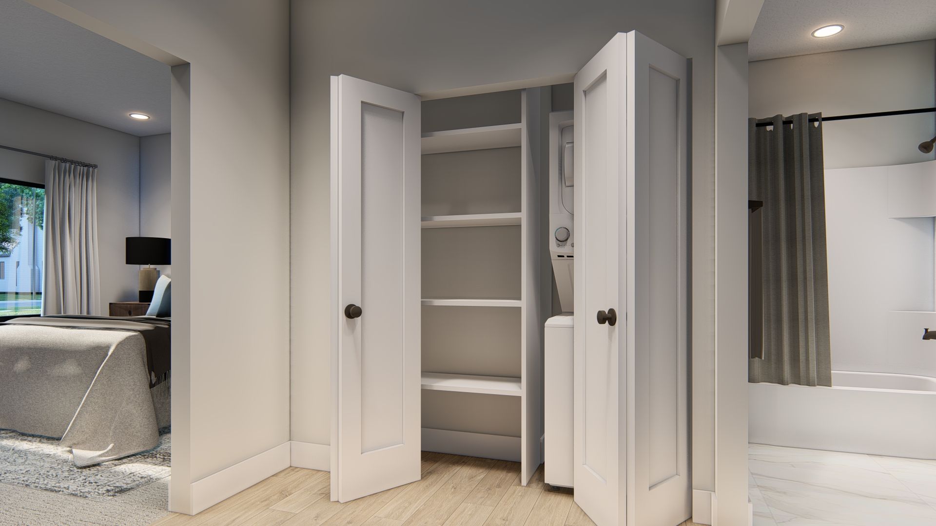 Laundry room at Alcove 204