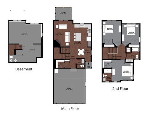 Sunflower | Three Bedroom - Basement View-out